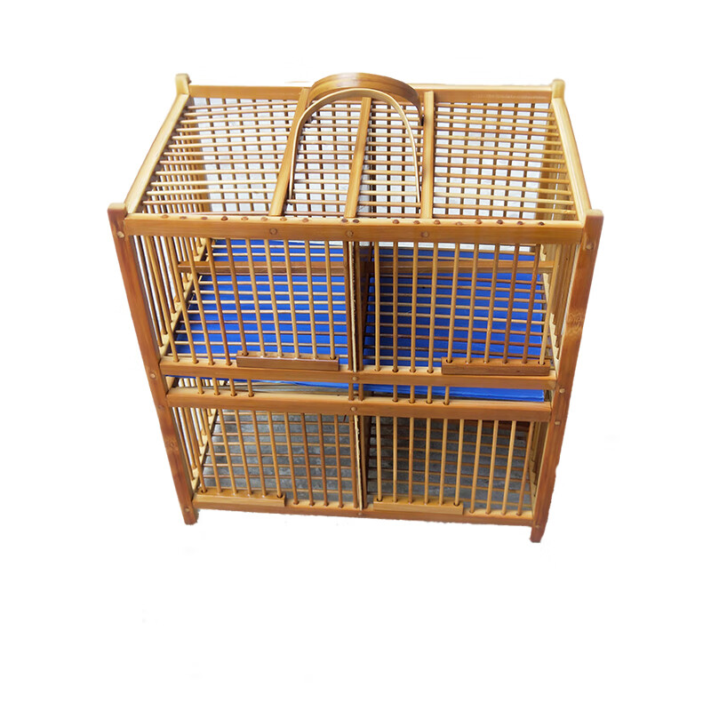 【京选推荐】黄豆鸟笼麻雀绣眼鸟笼黄腾笼竹制加密排笼小号小型鸟笼子