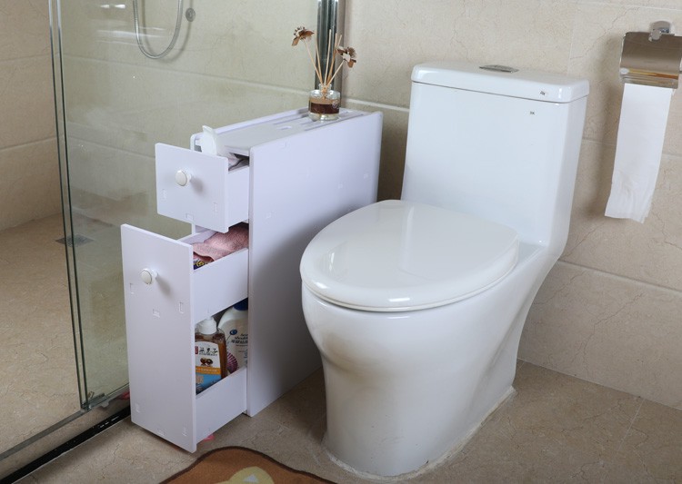 卫生间柜储物柜壁柜落地马桶柜落地置物架日式马桶夹缝边柜侧柜厕所带