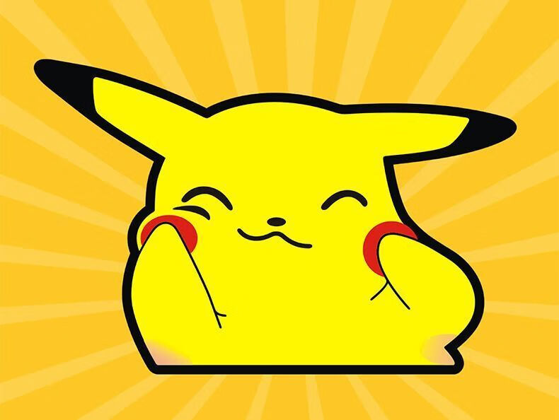 皮卡丘车贴卡通动漫汽车贴纸创意个性车窗侧玻璃装饰贴表情贴 b款