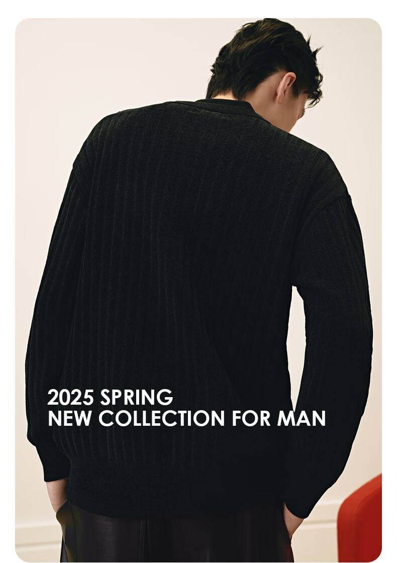 GXG Men's Red Knit Sweater, Commuter Style, New Spring 2025 Collection, Red, Size 175/L 9