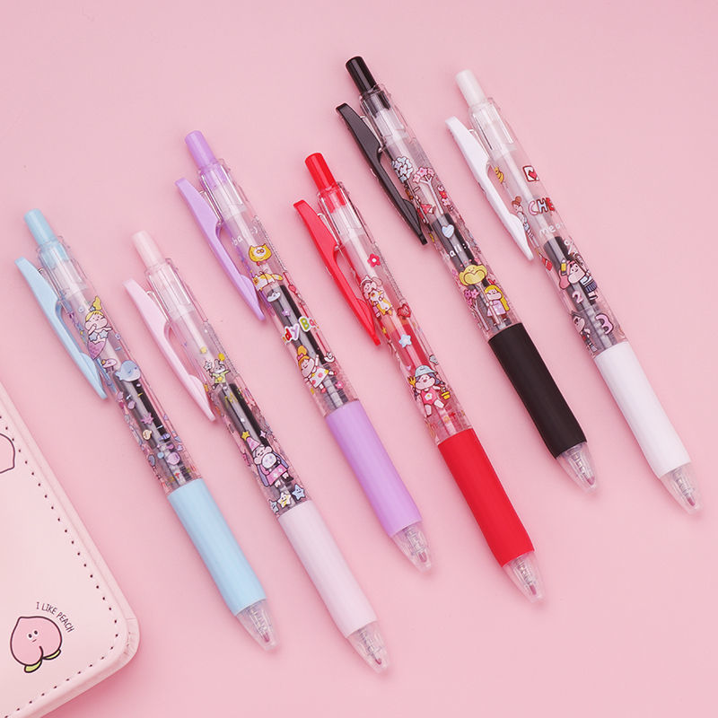 小肉球可爱限定按动中性笔高颜值学生黑色水笔网红少女心签字笔小肉球