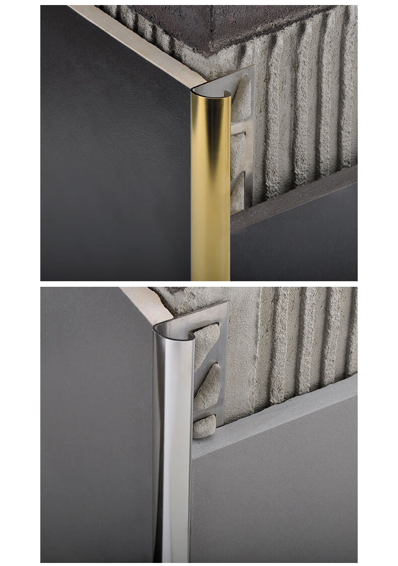 阳角条圆弧形304不锈钢瓷砖阳角收边条护角美缝神器墙角包边圆弧形