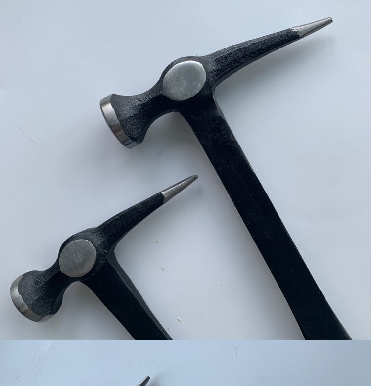铝模锤子铝模工具连体尖头锤子高碳钢煅打榔头不掉头断柄钢火好硬度高