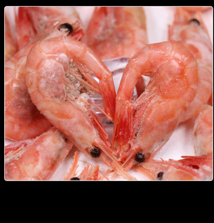北极甜虾235斤装带籽腹籽北极虾熟冻即食元宝虾海鲜水产特大精品腹籽