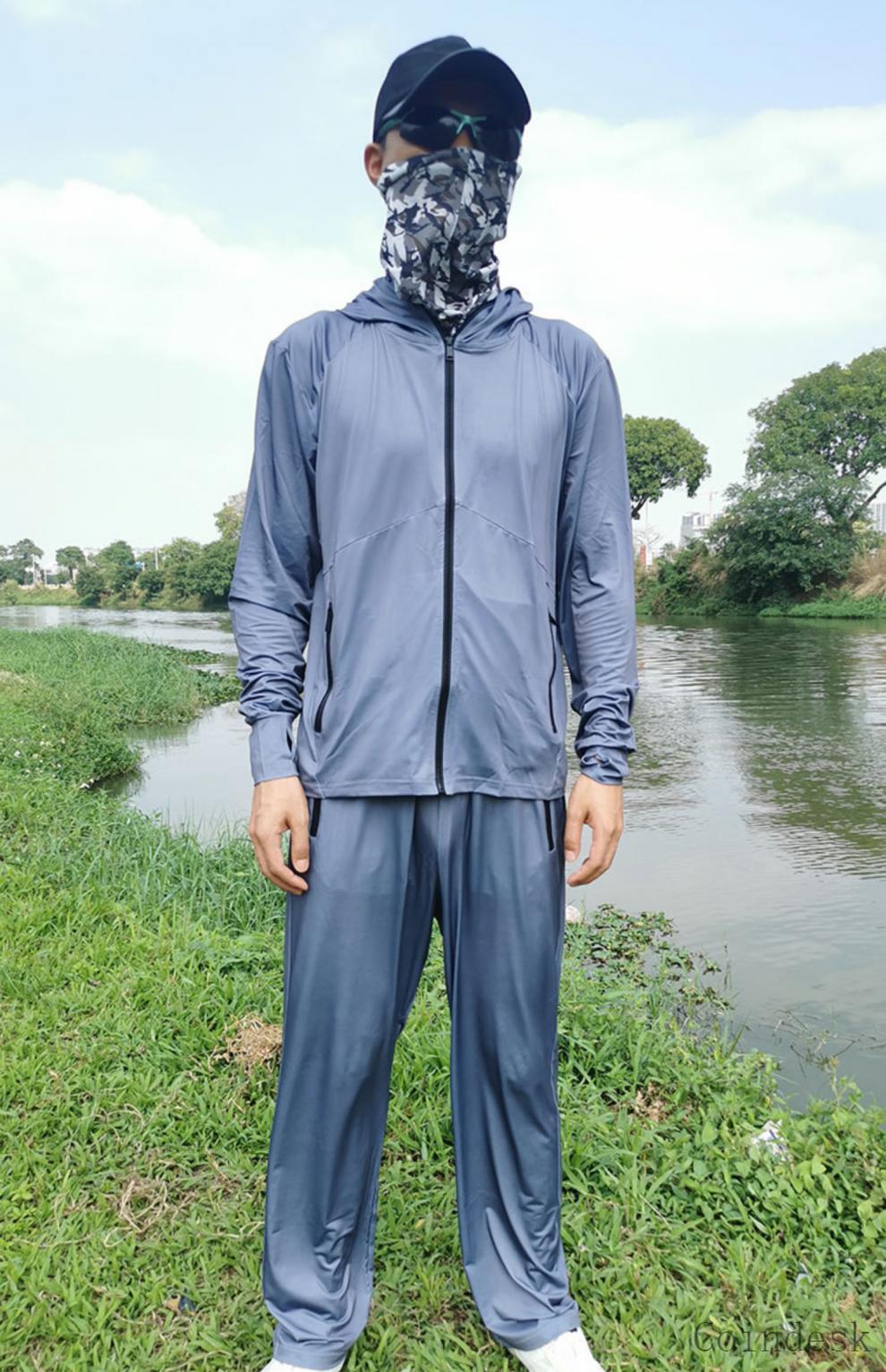 达瓦专业冰丝钓鱼服路亚冰丝钓鱼服防晒服钓鱼专用男款透气衣服钓套装