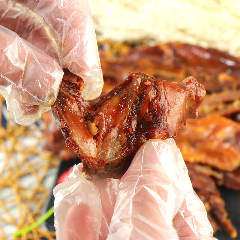 网红手撕鸭排真空包装卤味熟食328g酱板鸭肉鸭架休闲零食品 黑鸭味