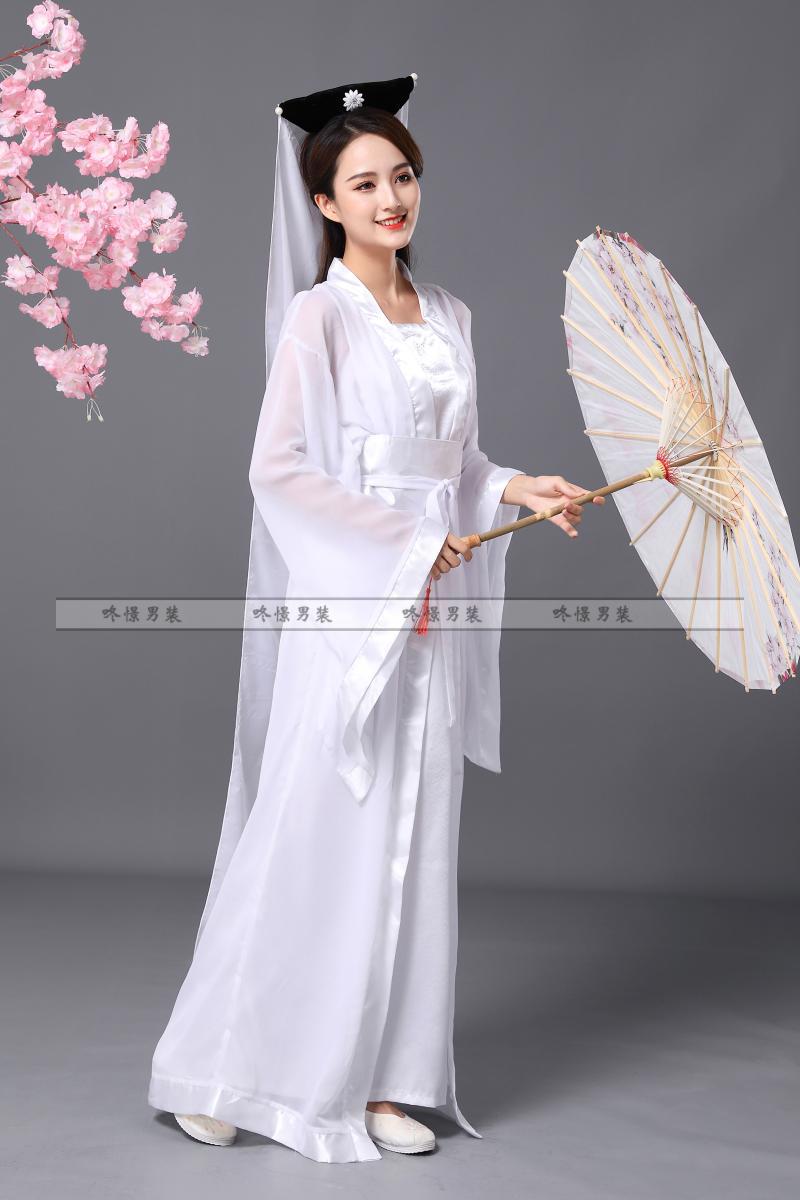咚憬成白素贞古装演出服白蛇传新白娘子传奇人古装戏服小龙女服装2022
