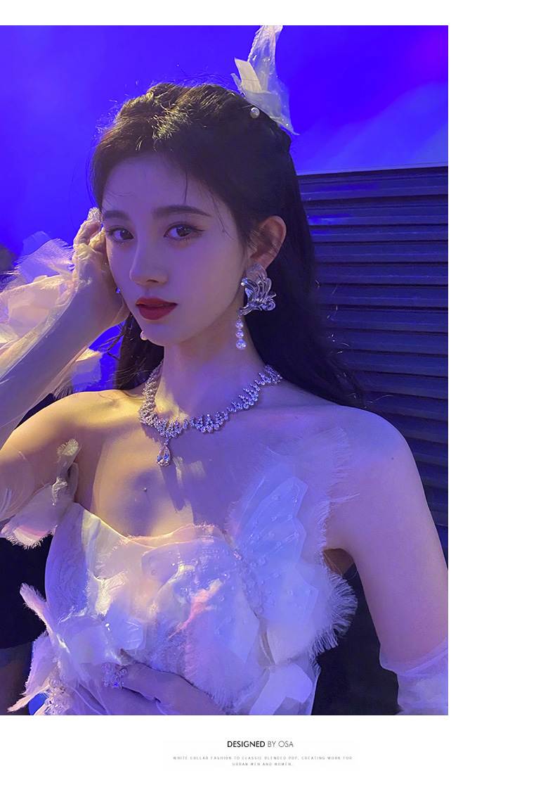 chaoyikong大牌轻奢国际高档鞠婧祎同款主持人宴会礼服连衣裙高端名媛