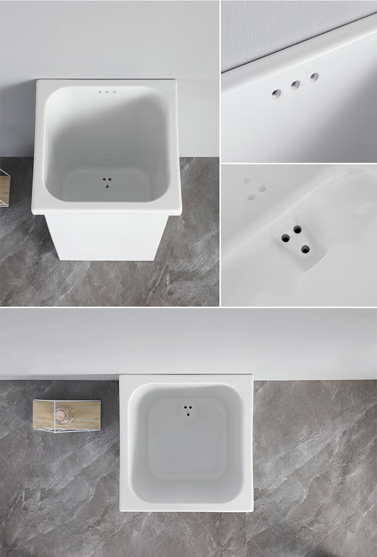 洁尔嘉方形陶瓷蓄水池家用厨房水缸厨柜嵌入式储水罐灶台水桶石板台