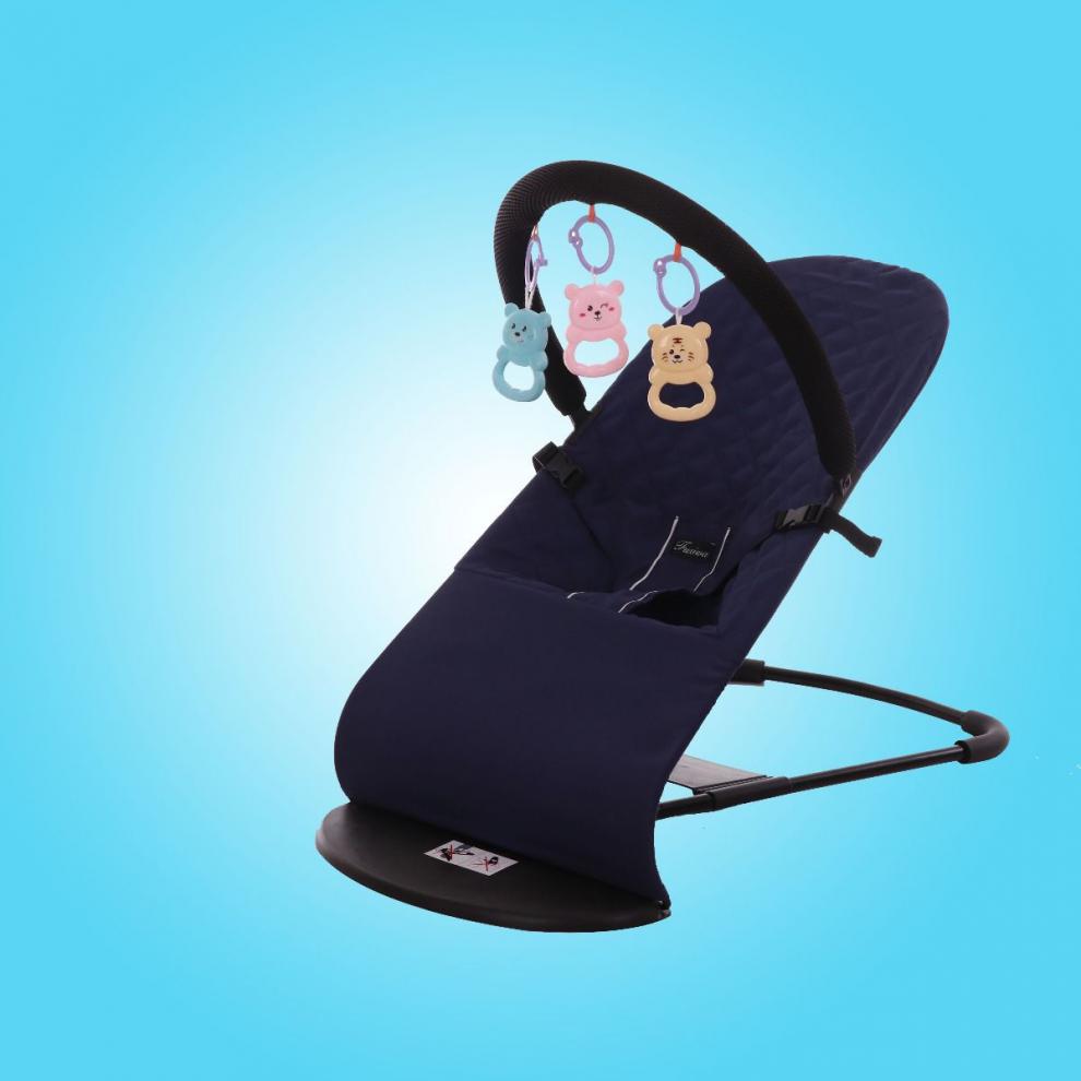 哄娃摇摇椅 婴儿摇篮床宝宝安抚椅自动摇躺椅儿童哄宝哄睡折叠 红色双