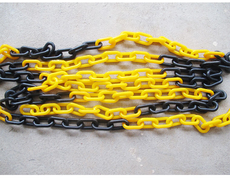 10mm交通塑料链条警示链条安全红白路锥链子隔离防护链条扣白色