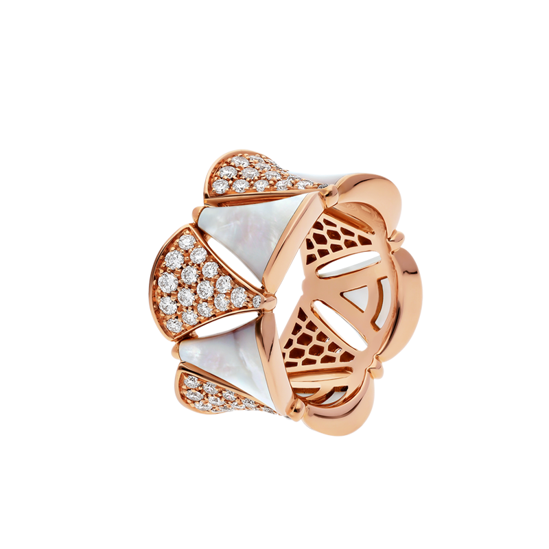 bvlgari宝格丽戒指女士divasdream系列永恒优雅珍珠母贝戒指 #49