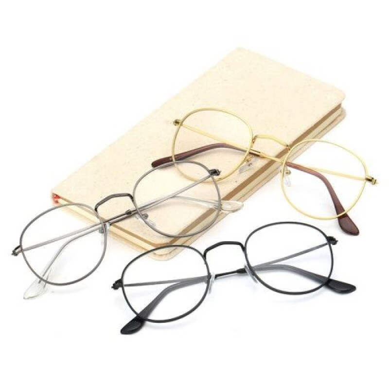 文艺眼镜近视男士复古小圆框韩版复古小椭圆框眼镜女文艺学生眼镜框