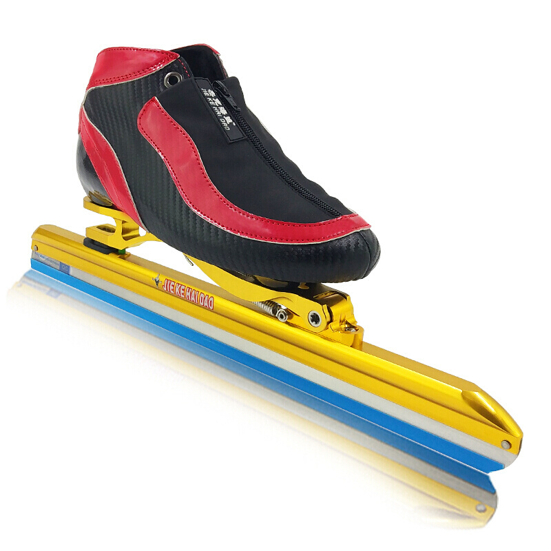 mogema速滑冰刀三节刀套短道速滑刀套大道速滑刀套彩色硬刀套长度380