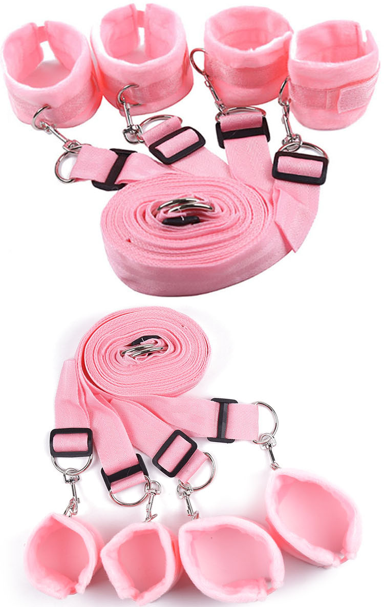 趣睡床绑带捆绑绳张开分腿床上捆绑束缚带脚手拷铐男女性用床绑带5米