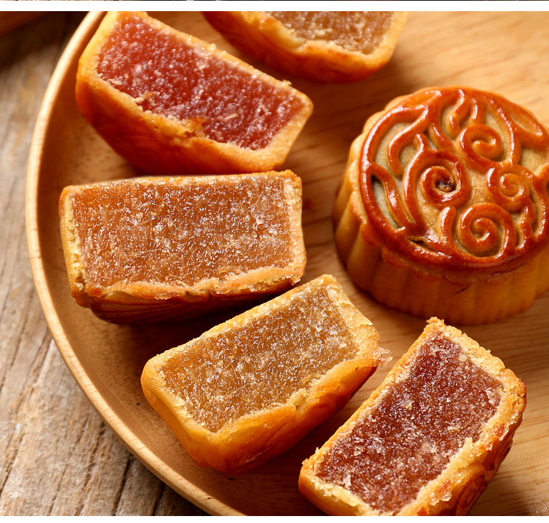 金苹果中秋节月饼广式莲蓉蛋黄水果味散装多口味小月饼团购批发 蛋黄