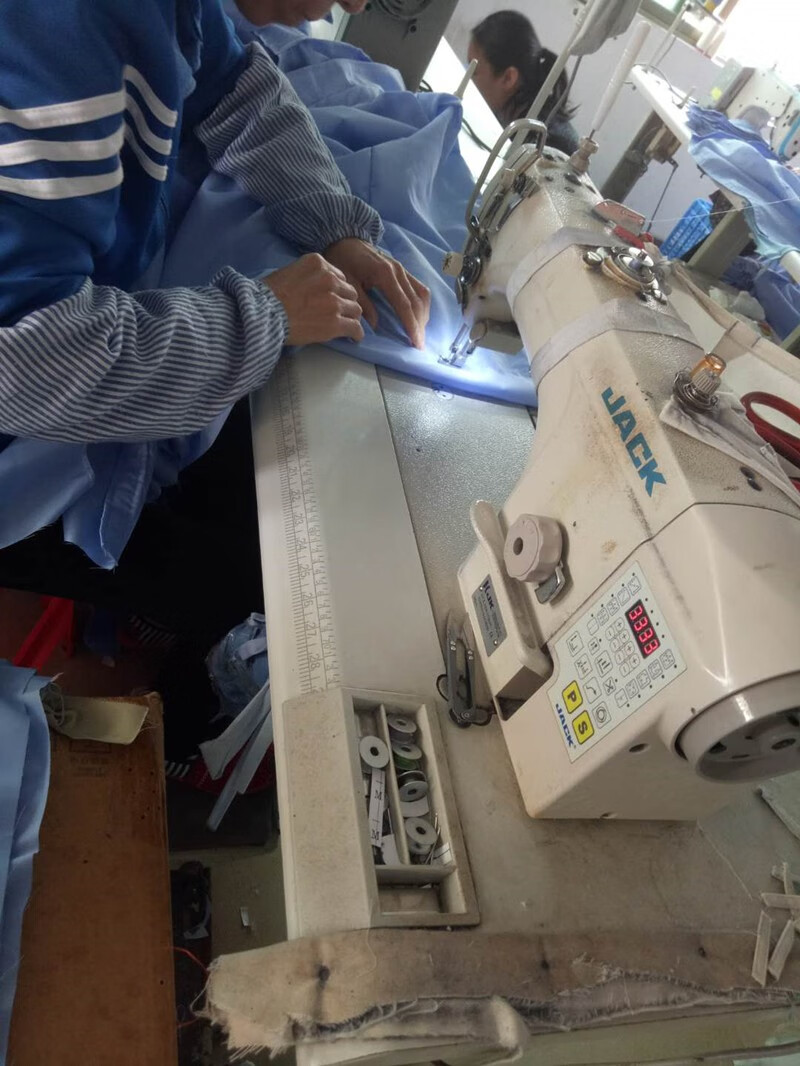 车间厂服蓝思科技工作服东莞佛山厂服订做天蓝色短袖