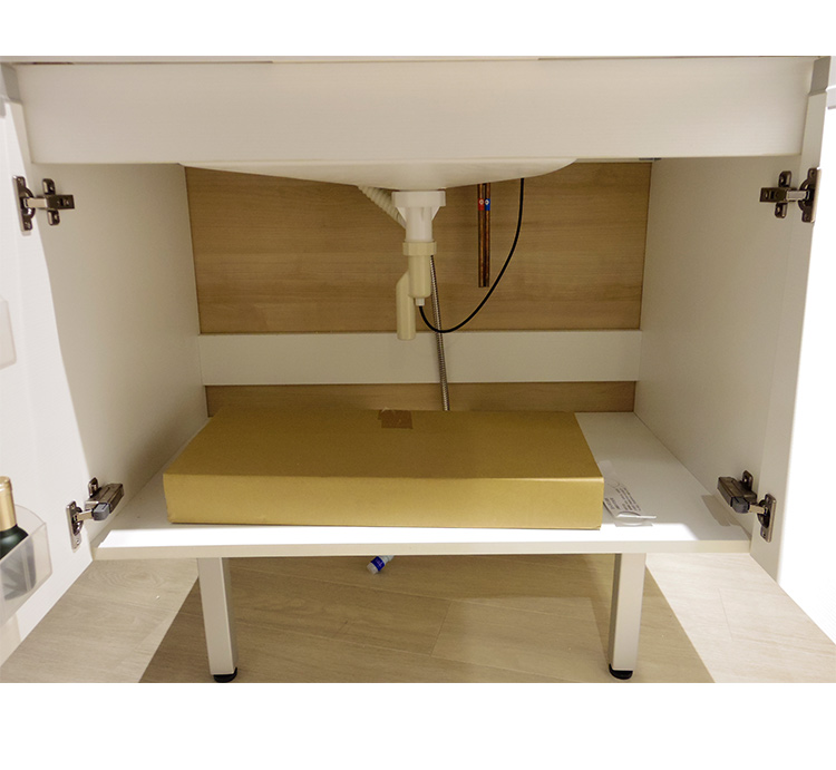 松下浴室柜家用松下浴室柜smc一体台盆750/900宽 含抽拉双孔龙头提拉