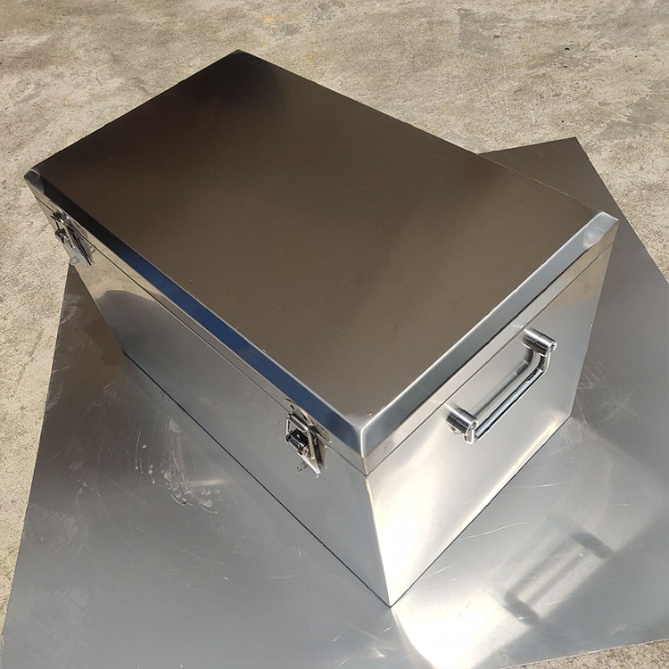 不锈钢五金工具箱304加厚型手提式定做收纳箱周转箱子收纳储存箱铎铭