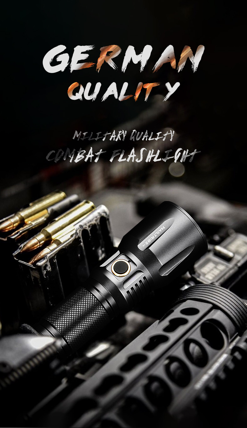 德国强光手电筒战术可充电远射户外超亮氙气灯进口超长续航 普通xpg