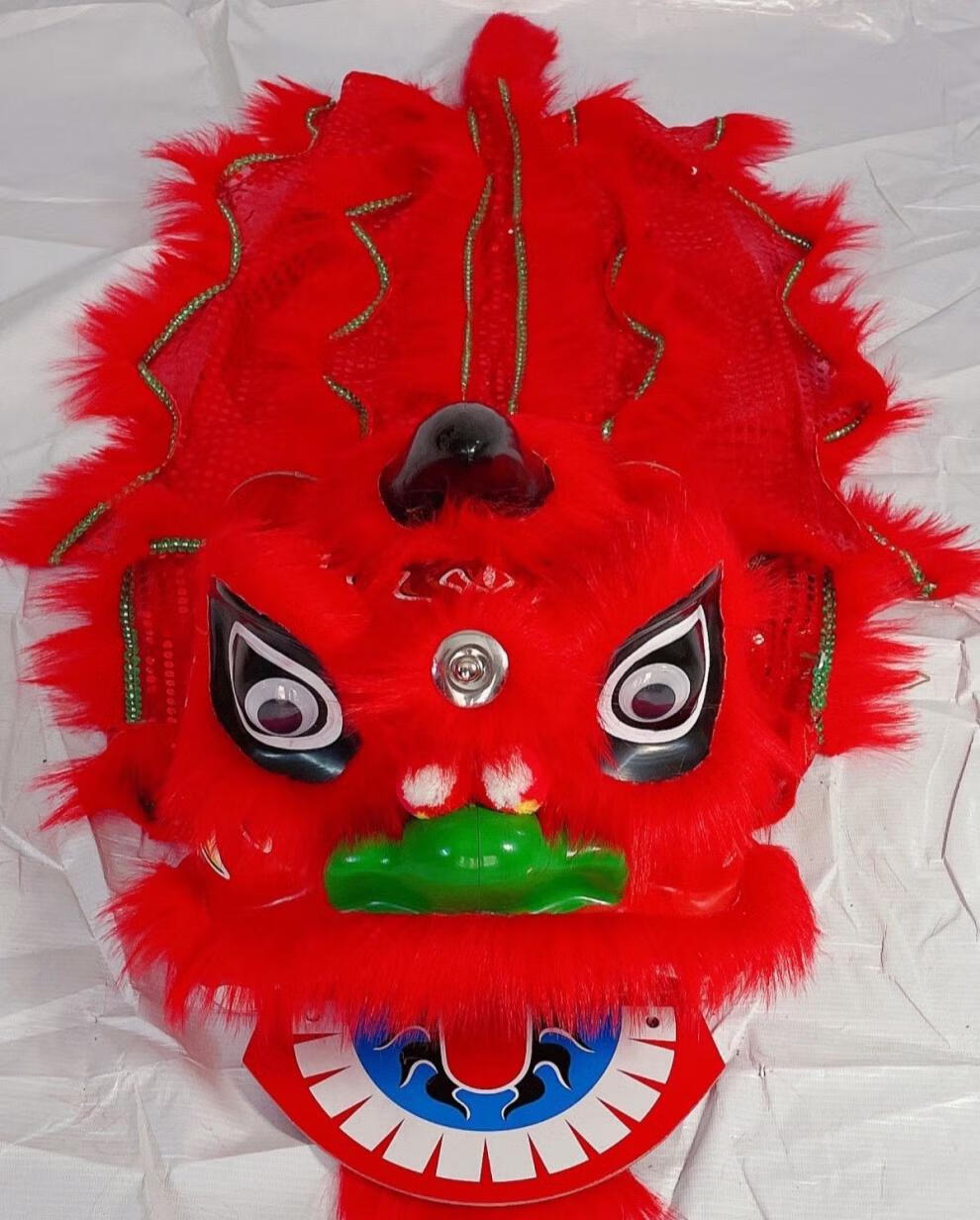 狮头 儿童舞狮子狮子头舞狮头醒狮套装小孩玩具舞狮道具整套南狮头
