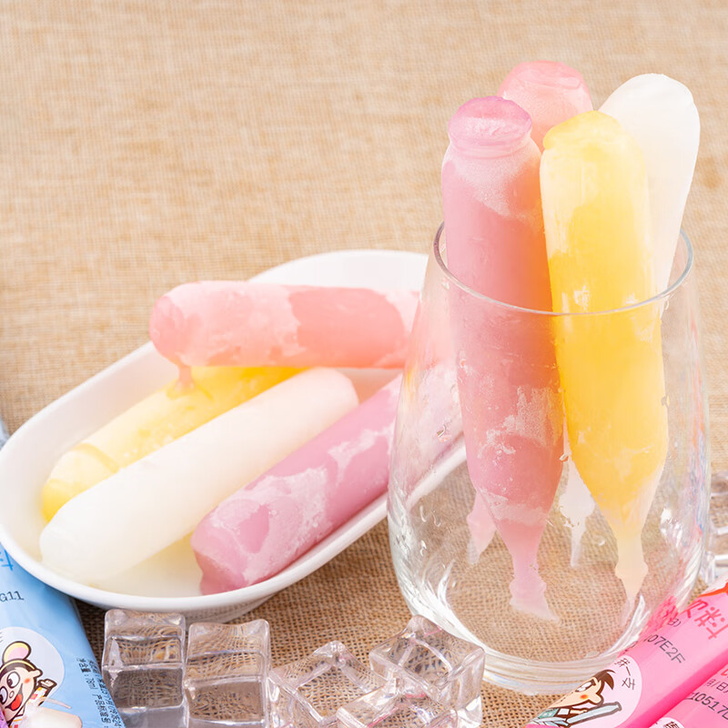 旺旺碎冰冰果味饮料78mlx100根碎碎冰棒棒冰冰吸吸冰可吸冷饮零食柑橘