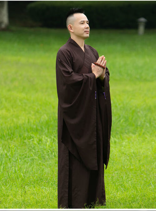 2022新款男装新台麻纱海青居士服僧服多丽丝四季男女款袈裟寺院拜佛