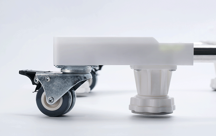 焱悠_洗衣机底座全自动波轮滚筒通用滑轮支架小冰箱不锈钢垫高托架 全