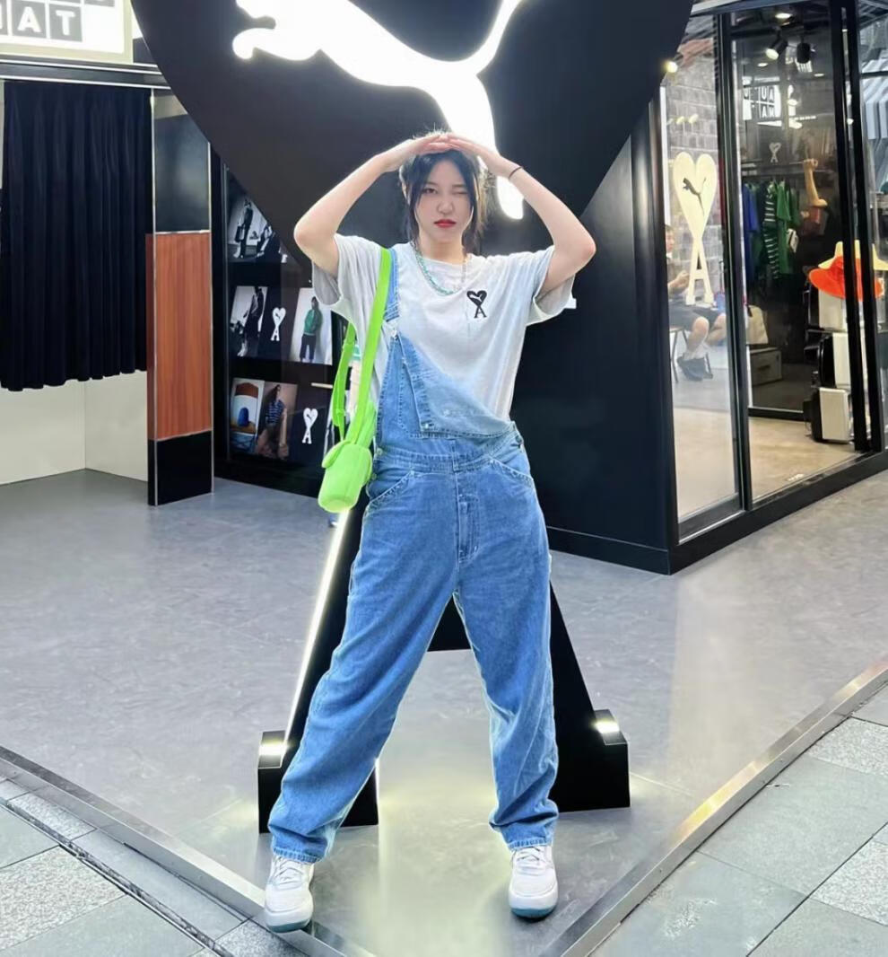 彪·马ami联名夏季情侣paris刺绣爱心短袖t恤男女x贝克汉姆同款 绿色