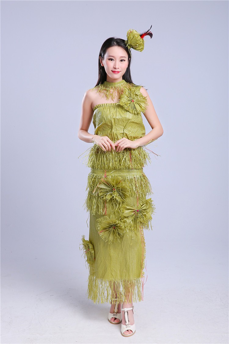 环保时装秀成人亲子环保走秀表演服儿童环保服时装秀演出服幼儿园手工