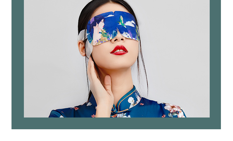 steameyemask国风午休睡眠遮光发热防蒸汽眼罩5片粉洋甘菊5片盒