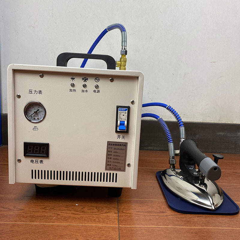 全自动熨窗帘熨蒸汽斗拉杆式自带水箱节能锅炉 3500瓦蒸汽挂烫机 白色