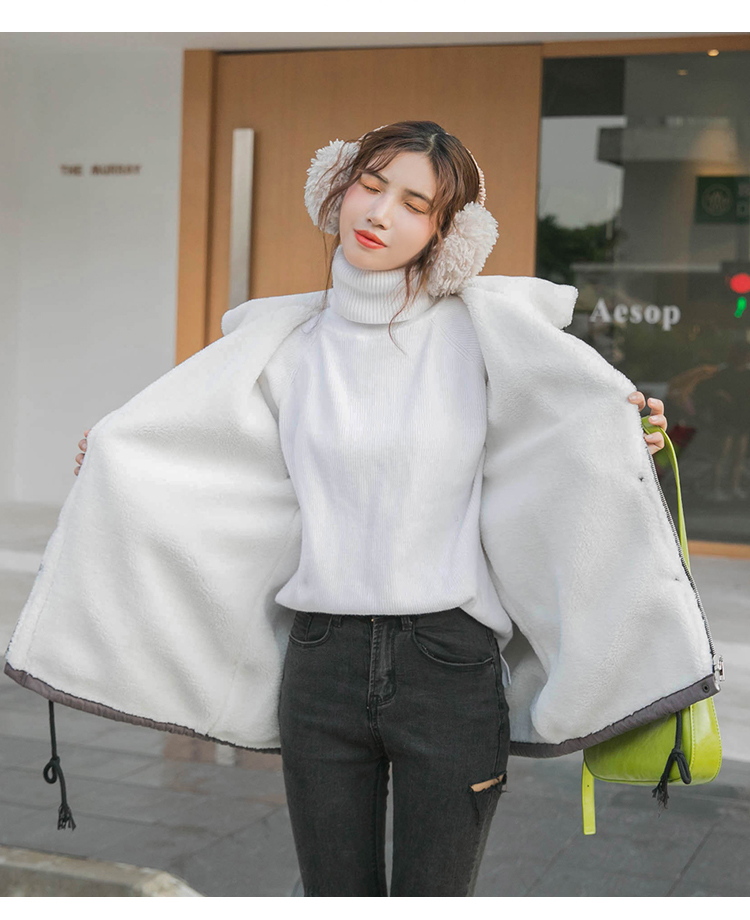 韩版宽松加厚复古港味秋冬季工装棉衣棉服ins港风潮女式秋冬穿的衣服