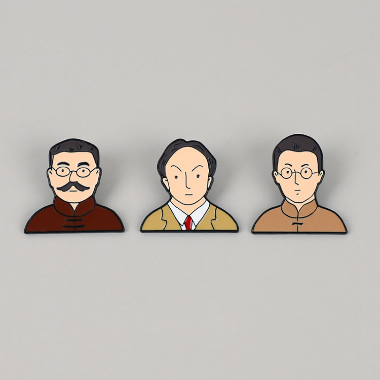 觉醒年代周边胸针觉醒年代鲁迅胸针陈独秀新青年周边人物金属徽章别针