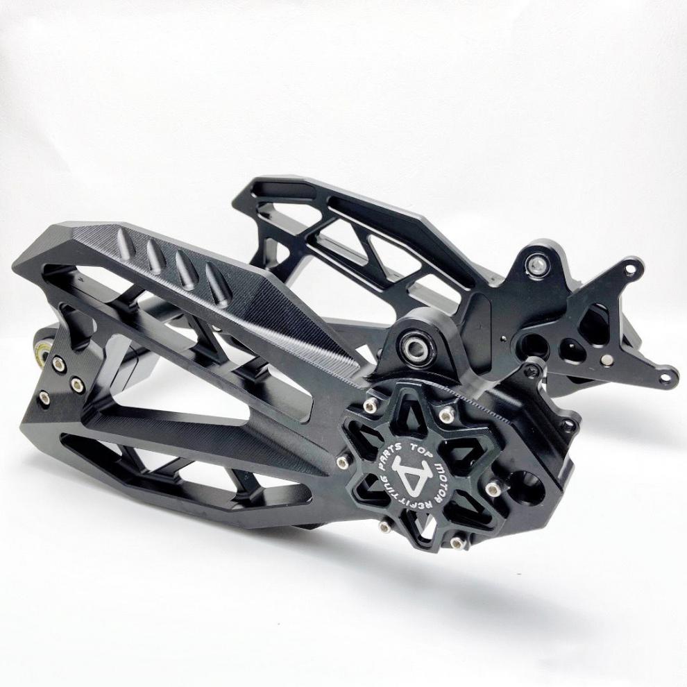 莲花平叉 后cnc电摩n1s/ngt改装铝合金平叉 小牛三代莲花黑金【图片