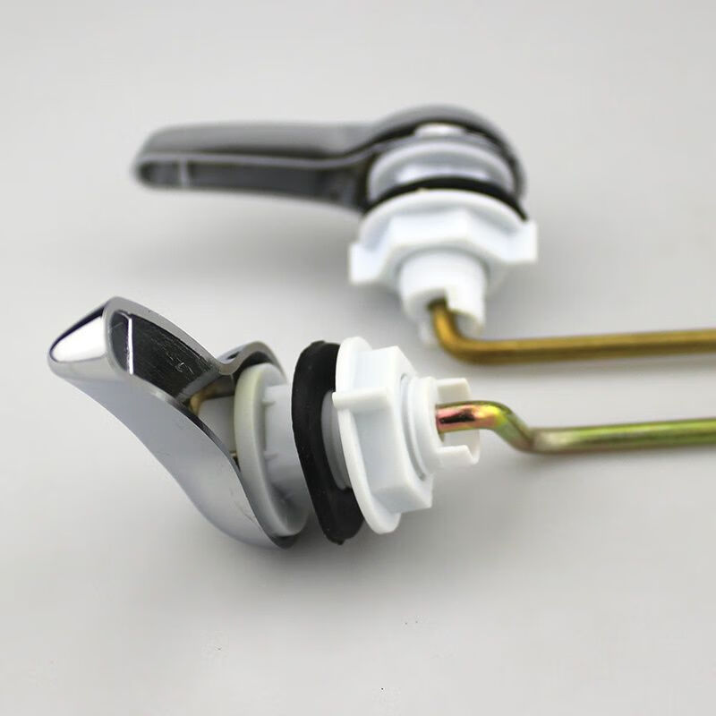 马桶配件老式分体马桶扳手座便器抽水马桶水箱配件前扳式按钮 铁杆前