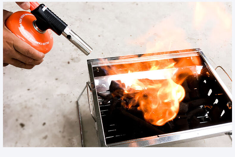 气罐喷火枪烧猪毛的丁烷喷火抢360蓝焰喷枪户外便携式野炊烧烤点火器