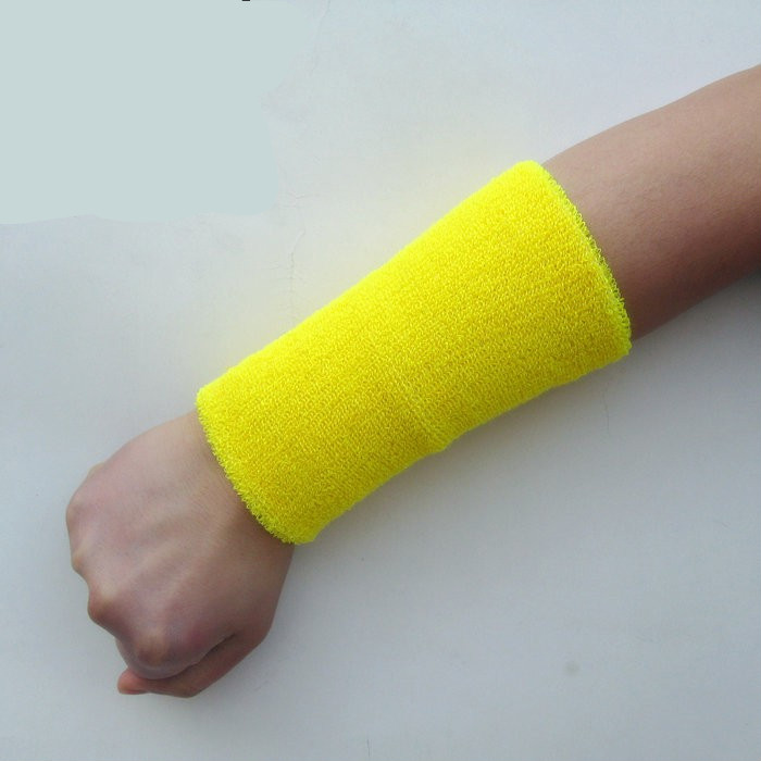 护腕吸汗加厚保暖男女头带篮球羽毛球排球护臂定制红色1只护腕长10cm