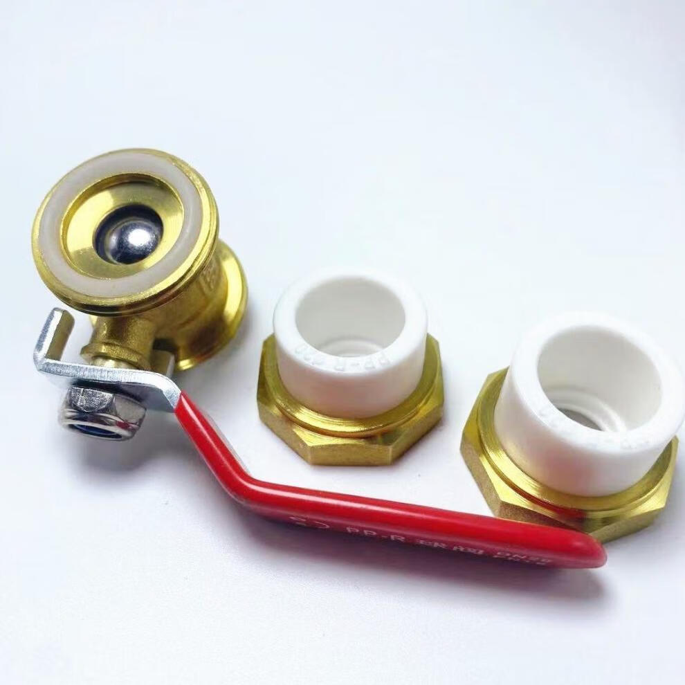 ppr双活接铜球阀pe热熔管阀门20自来水管开关25 4分6分32活接球阀 20