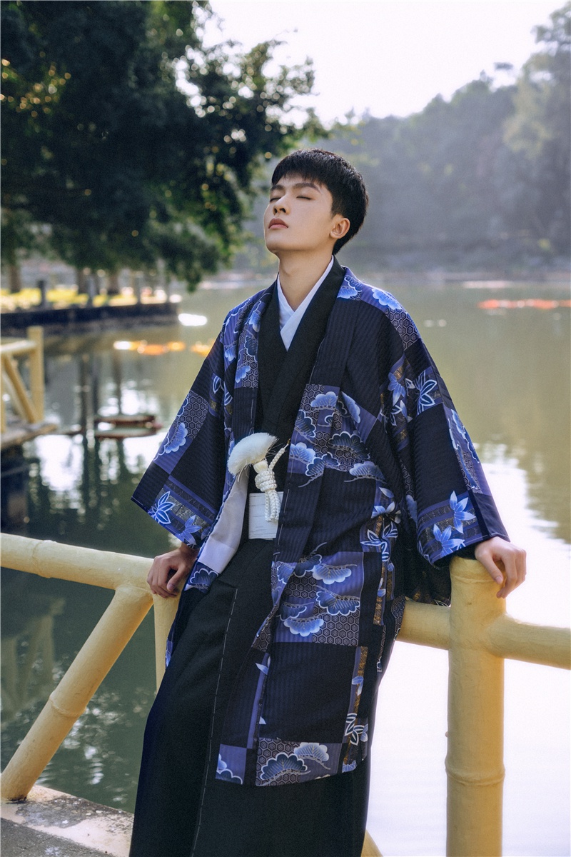 日本传统男士和服正装羽织着物套装绅士和服正式外穿礼