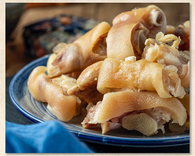 2斤咸猪蹄 安徽风干腊猪蹄 大别山特产风干咸肉自然晾晒腊肉整只土猪