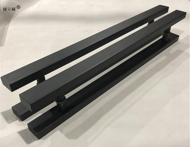 中式仿古大门拉手黑色推拉门把手不锈钢玻璃门拉手现货双开长扶手红色