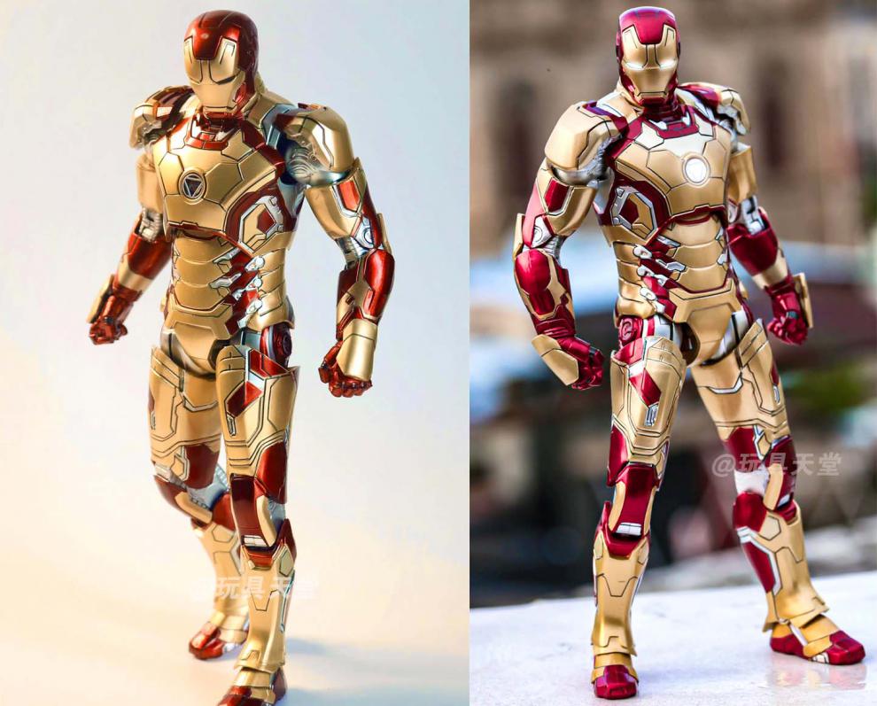钢铁侠手办mk50模型摆件6漫威人偶85复仇者联盟3可动玩具mk7马克4