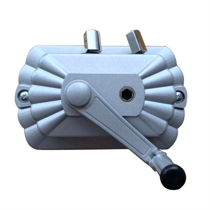 升降晾衣架手摇器配件 晾衣架通用免打孔手摇器两孔三孔孔距可调 三孔