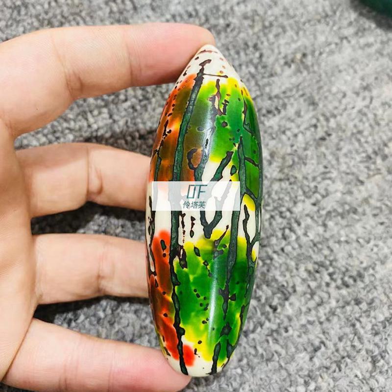 菩提果原果红色千眼菩提原籽超大千眼菩提子彩色果红绿风化果男女手把