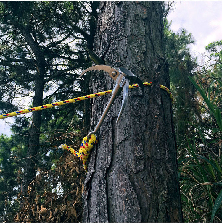 挺进者不锈钢登山飞虎爪钩 野外求生攀岩爪钩 10米长登山绳爪子 消防