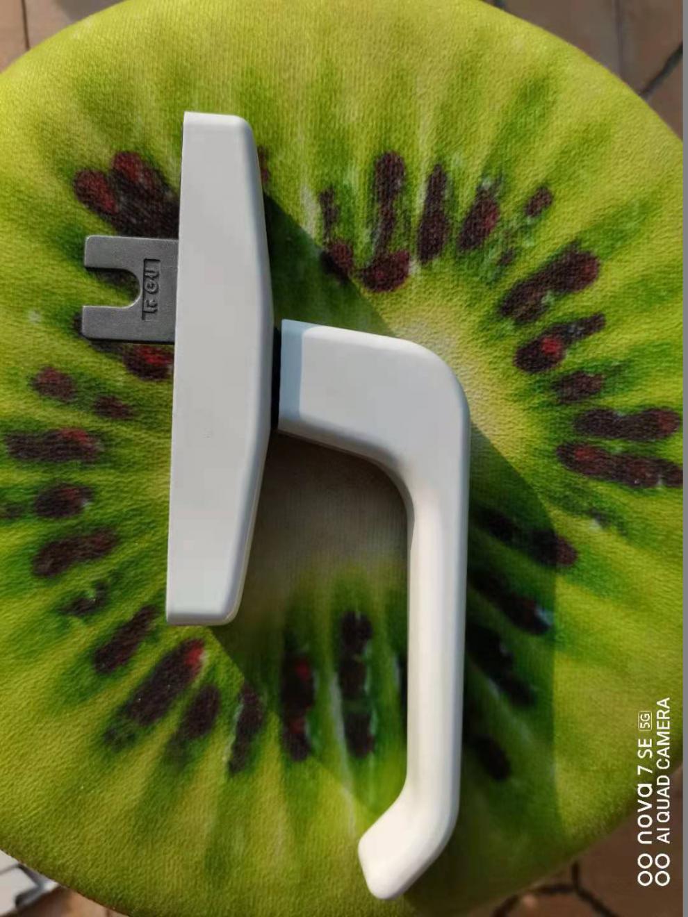 门窗五金格屋把手平开上悬诺托断桥gu拨叉执手窗用白色左右通用左执手