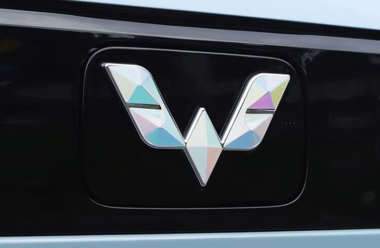 适用于五菱宏光mini车标立体改造改色贴膜碳纤维贴宏光miniev改装银黑