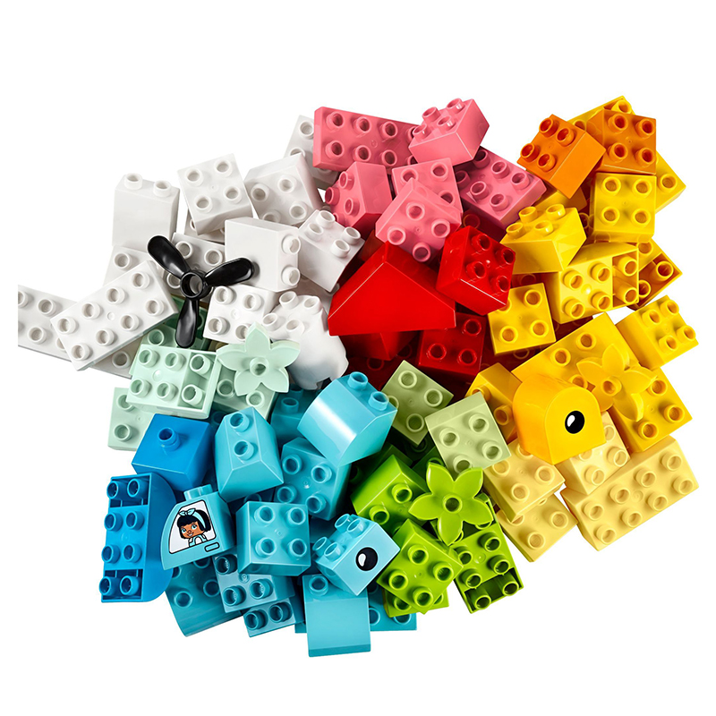 乐高(lego)积木 得宝10909 心形创意积木盒 儿童玩具男孩女孩生日礼物