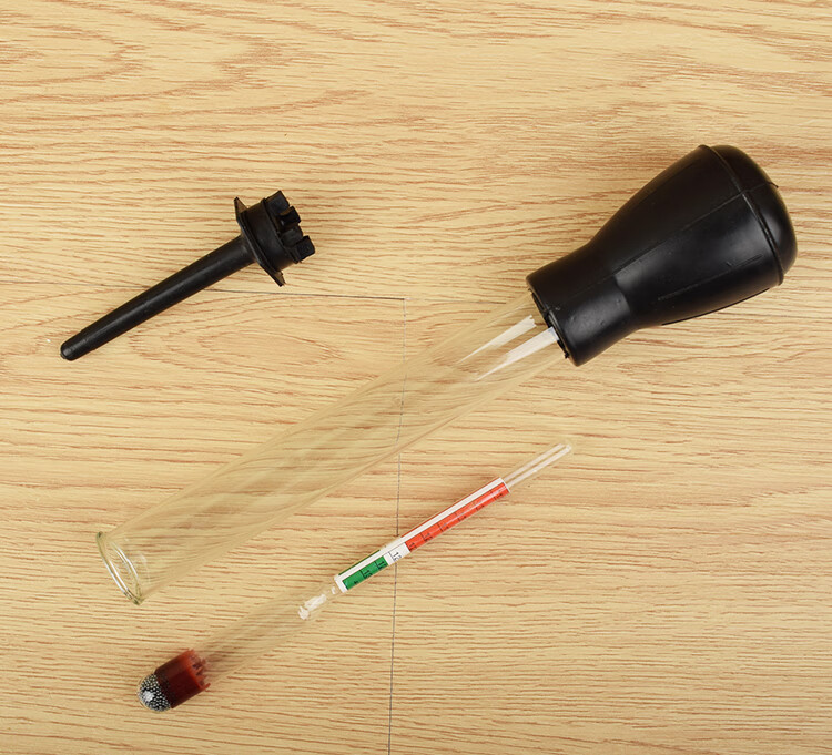 铁菱tieling汽车蓄电池电瓶电解液比重计电液密度计吸入式比重计1113